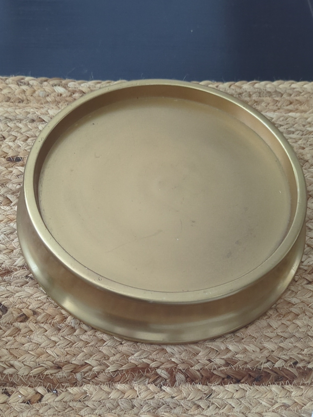 Pottery Barn Brass-Tone Decorative Serving Tray - Gold